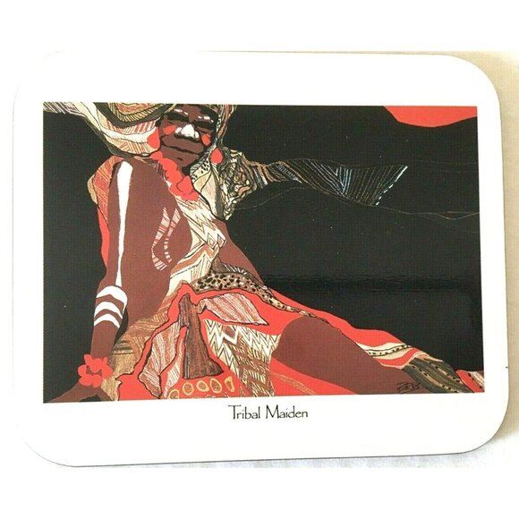 VTG Jason Designer Collection Coasters Set Of 6 Australian Indigenous Art Lined - Picture 9 of 11
